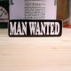 ステッカー　MAN WANTED