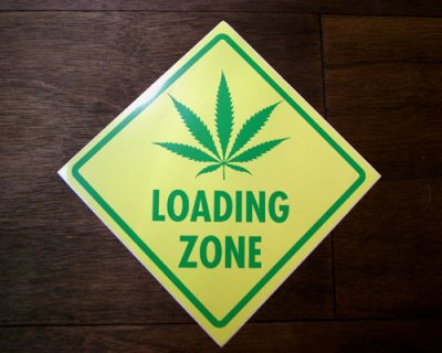 画像1: ステッカー/シール ローディングゾーン Loading Zone(ヘンプ積み荷降ろし場所)