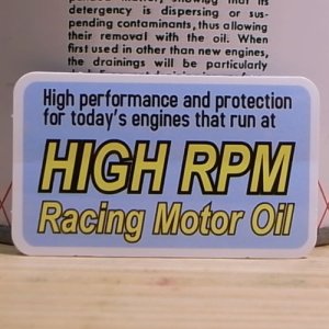 画像1: アドバタイジングステッカー(S) HIGH RPM シール アメリカン 防水仕様