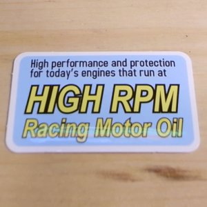 画像2: アドバタイジングステッカー(S) HIGH RPM シール アメリカン 防水仕様