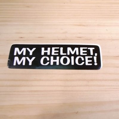 画像1: ステッカー　MY HELMET