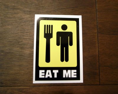 画像1: ステッカー/シール イートミー Eat Me