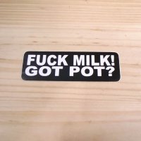 画像1: ステッカー　FUCK MILK!