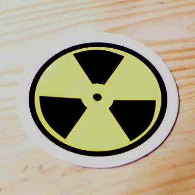 画像1: ステッカー/シール 原子力マーク Nuclear