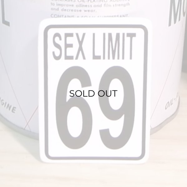画像1: ジョークステッカー  Sex Limit 69 セックスリミット (1)