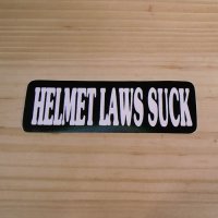 画像1: ステッカー　HELMET LAWS SUCK