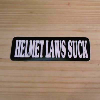画像1: ステッカー　HELMET LAWS SUCK