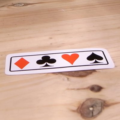 画像1: ステッカー/シール Trump トランプ(ダイヤ/クラブ/ハート/スペード)