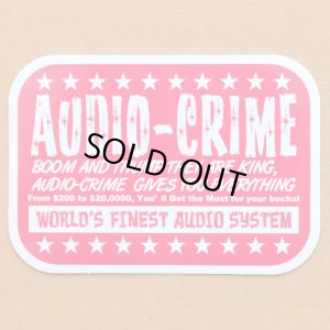 画像1: USAアドバタイジングステッカー オーディオクライム Audio-Crime