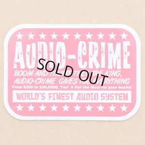 画像1: USAアドバタイジングステッカー オーディオクライム Audio-Crime