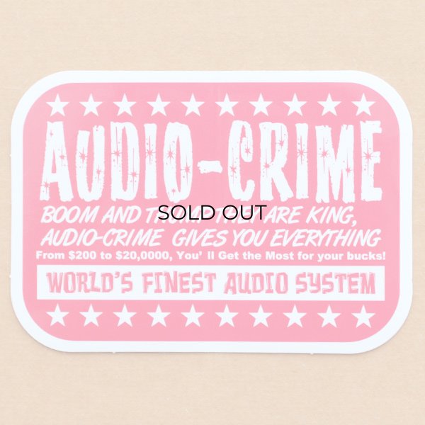 画像1: USAアドバタイジングステッカー オーディオクライム Audio-Crime (1)