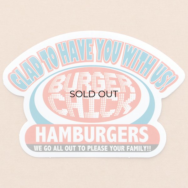 画像1: USAアドバタイジングステッカー(L) Burger Chick シール アメリカン 防水仕様 (1)