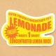 アドバタイジングステッカー(L) Lemonade イエロー シール アメリカン 防水仕様