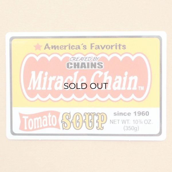 画像1: アドバタイジングステッカー(L) Miracle Chain イエロー シール アメリカン 防水仕様 (1)