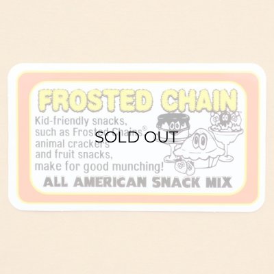 アドバタイジングステッカー(L) Frosted Chain イエロー キャラクター