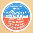 画像1: アドバタイジングステッカー(L) High Quality ブルー/レッド シール アメリカン 防水仕様 (1)