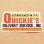 画像1: アドバタイジングステッカー(L) Quickie's レッド シール アメリカン 防水仕様 (1)