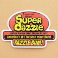 画像1: アドバタイジングステッカー(L) Super Dazzle レッド シール アメリカン 防水仕様 (1)
