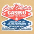 画像1: アドバタイジングステッカー(L) Casino レッド シール アメリカン 防水仕様 (1)