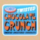 アドバタイジングステッカー(L) Chocolate Crunch ライトブルー シール アメリカン 防水仕様
