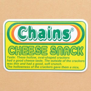 画像1: アドバタイジングステッカー(L) Cheese Snack イエロー シール アメリカン 防水仕様