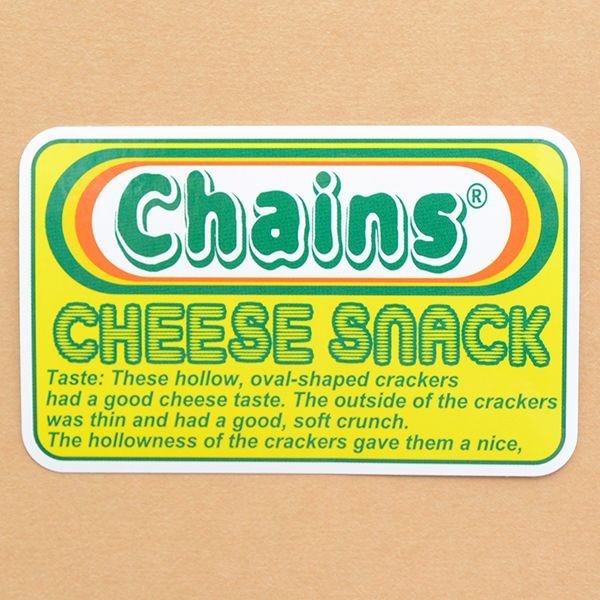 画像1: アドバタイジングステッカー(L) Cheese Snack イエロー シール アメリカン 防水仕様 (1)