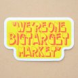 画像1: アドバタイジングステッカー(S) Big Target Market イエロー シール アメリカン 防水仕様 (1)