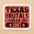 画像1: アドバタイジングステッカー(S) Texas Brutals オレンジ シール アメリカン 防水仕様 (1)