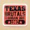 画像1: アドバタイジングステッカー(S) Texas Brutals オレンジ シール アメリカン 防水仕様 (1)