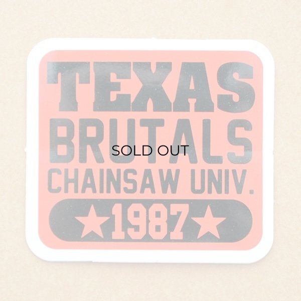 画像1: アドバタイジングステッカー(S) Texas Brutals オレンジ シール アメリカン 防水仕様 (1)