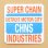 画像1: アドバタイジングステッカー(S) CHNS Industries ホワイト シール アメリカン 防水仕様 (1)