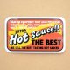 アドバタイジングステッカー(S) Hot Sauce レッド シール アメリカン 防水仕様