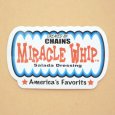 画像1: アドバタイジングステッカー(S) Miracle Whip ホワイト シール アメリカン 防水仕様 (1)