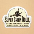 画像1: アドバタイジングステッカー(S) Super Chain Bowl ボーリング シール アメリカン 防水仕様 (1)
