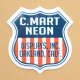 アドバタイジングステッカー(S) C.Mart Neon サイン 星条旗 シール アメリカン 防水仕様