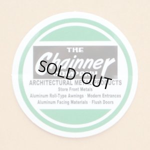 画像1: アドバタイジングステッカー(S) Chainner グリーン シール アメリカン 防水仕様