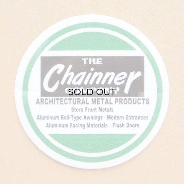 画像1: アドバタイジングステッカー(S) Chainner グリーン シール アメリカン 防水仕様 (1)