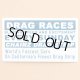 アドバタイジングステッカー(S) Drag Races ホワイト/ネイビー 長方形 シール アメリカン 防水仕様