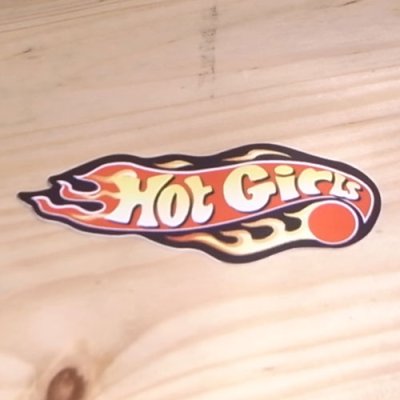 画像1: ステッカー  HOT GIRL