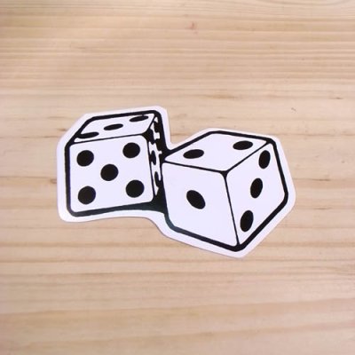 画像1: ステッカー/シール ダイス Dice(サイコロ)