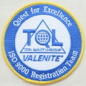 画像1: アウトレットワッペン TQL Valenite(ラウンド)