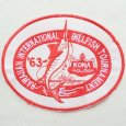画像1: ヴィンテージレプリカワッペン KONA '63(魚/フィッシング/糊なし) (1)