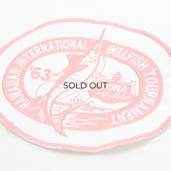 画像2: ヴィンテージレプリカワッペン KONA '63(魚/フィッシング/糊なし) (2)