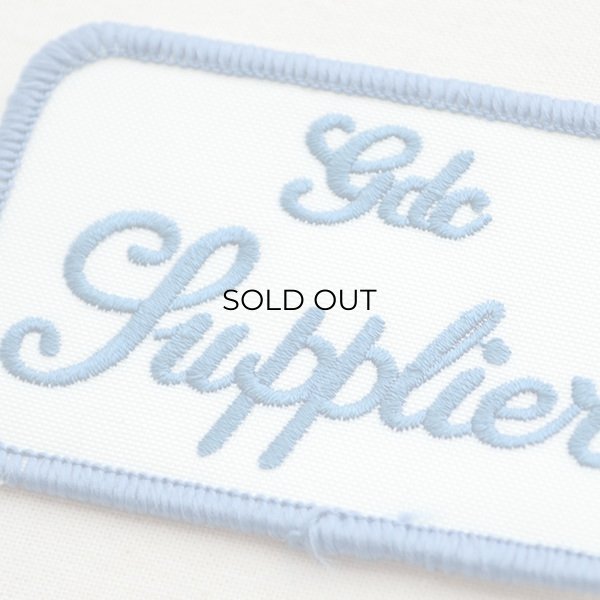 画像2: アメリカンワッペン Gdc Supplier(ホワイト&ブルー/レクタングル) (2)