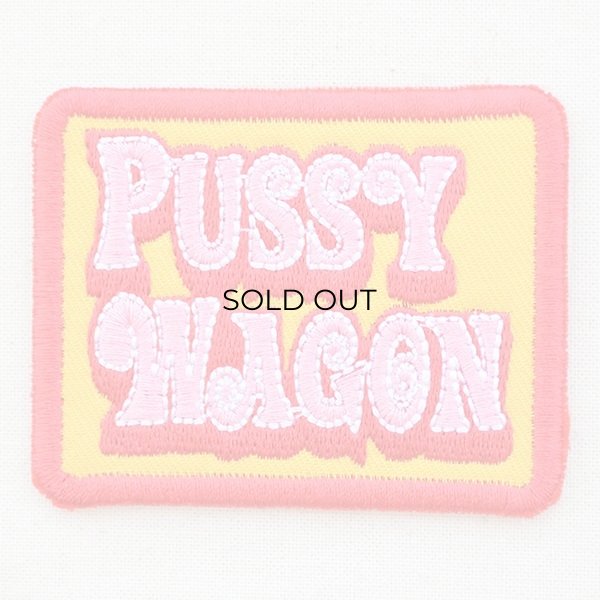 画像1: ロゴワッペン プッシーワゴン Pussy Wagon(スクエア) (1)