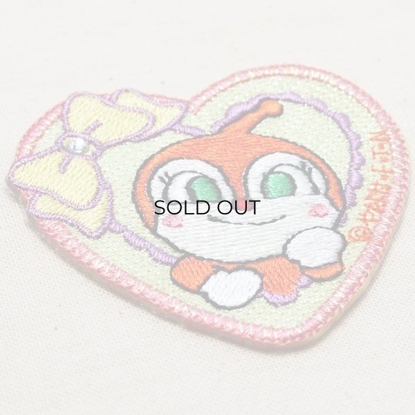 画像2: きらきらワッペン それいけアンパンマン ドキンちゃん(ハート) (2)