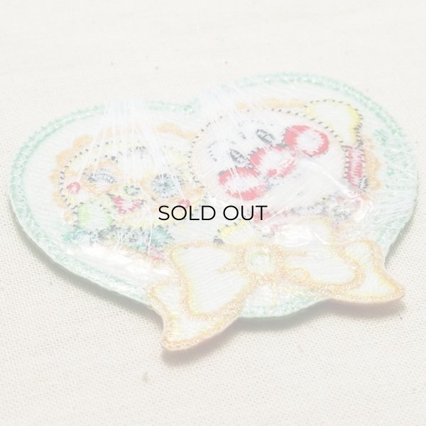 画像3: きらきらワッペン それいけアンパンマン アンパンマン&メロンパンナちゃん(ハート) (3)