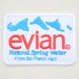 画像1: ロゴワッペン エビアン evian (1)