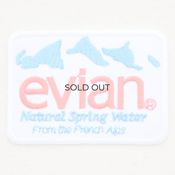 画像1: ロゴワッペン エビアン evian (1)