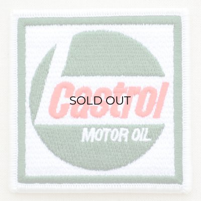 ロゴワッペン カストロール Castrol モーターオイル(スクエア 